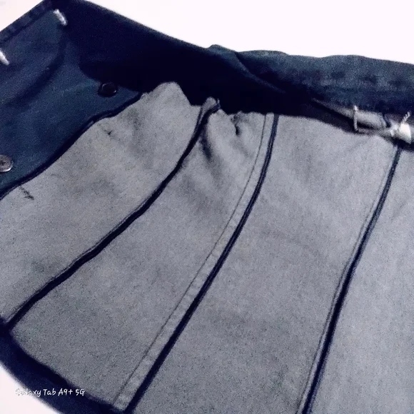 Michael Kors Blue Denim Double Collar/ Breasted Button Down Jacket NWOT - Picture 7 of 11